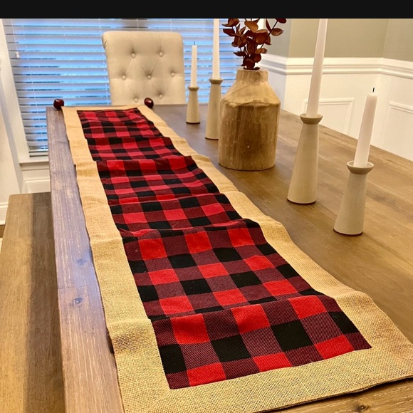 Christmas Plaid Table Runner - Picture 2 of 6